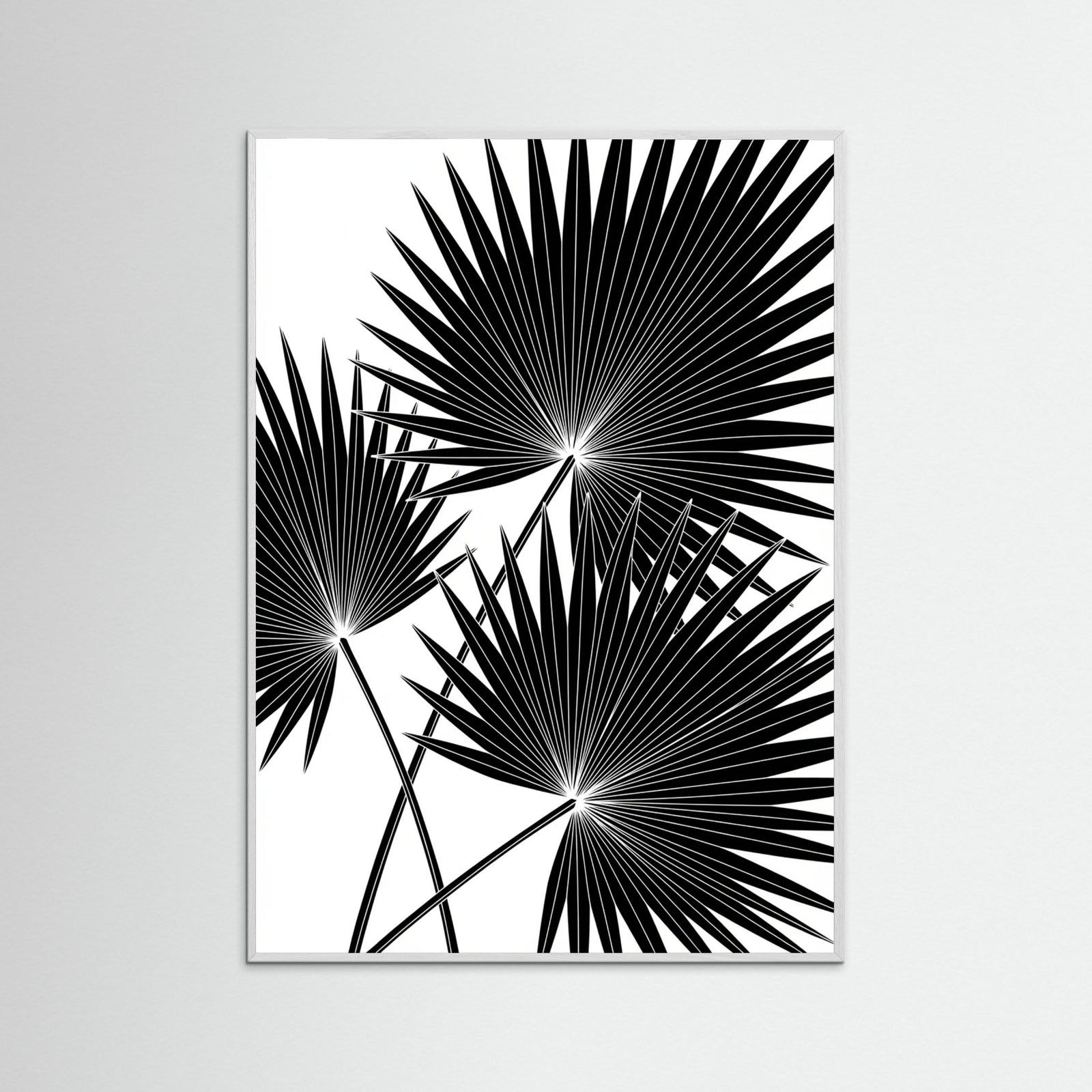 White Wood Tropical Silhouette