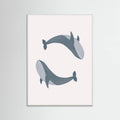 Two Whales Poster – Poster und Kunstdruck