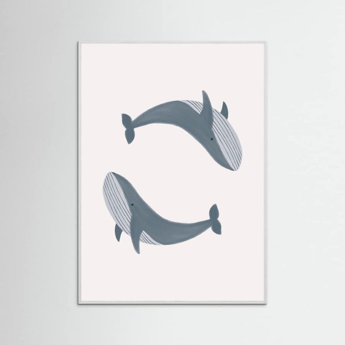 Two Whales Poster – Poster und Kunstdruck