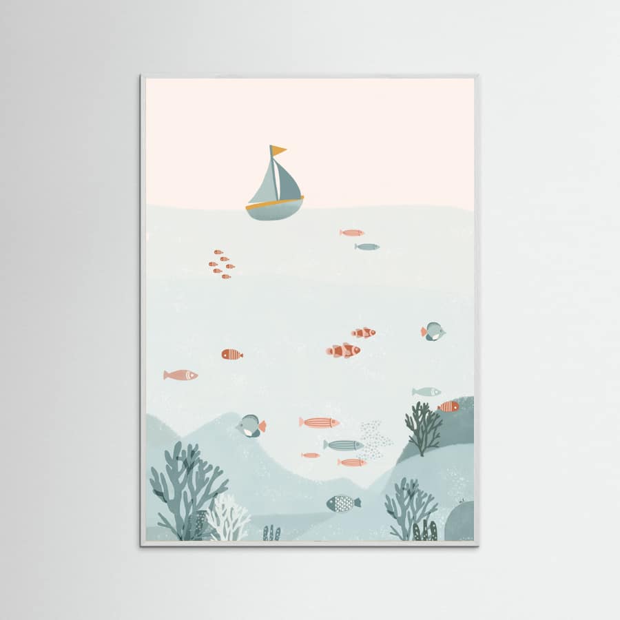 Under the Blue Sea Poster – Poster und Kunstdruck