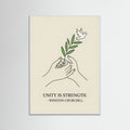 White Wood United Blooms