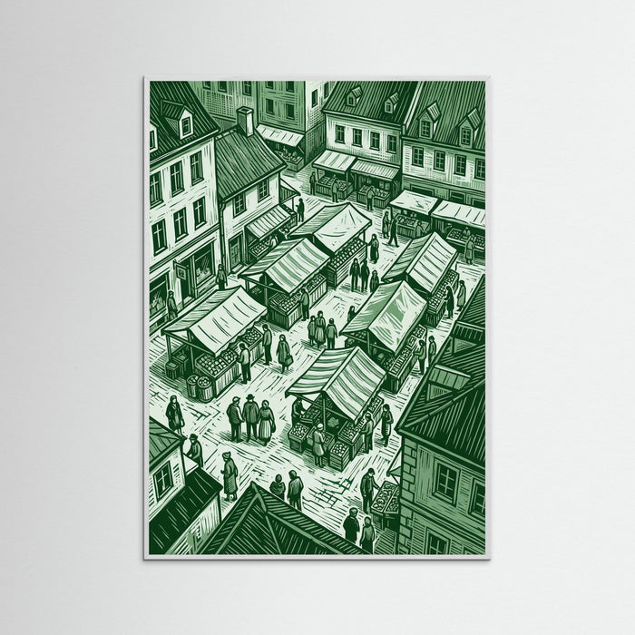 White Wood Urban Green Flow
