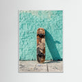 White Wood Urban Teal