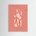 White Wood Vase 4 Poster