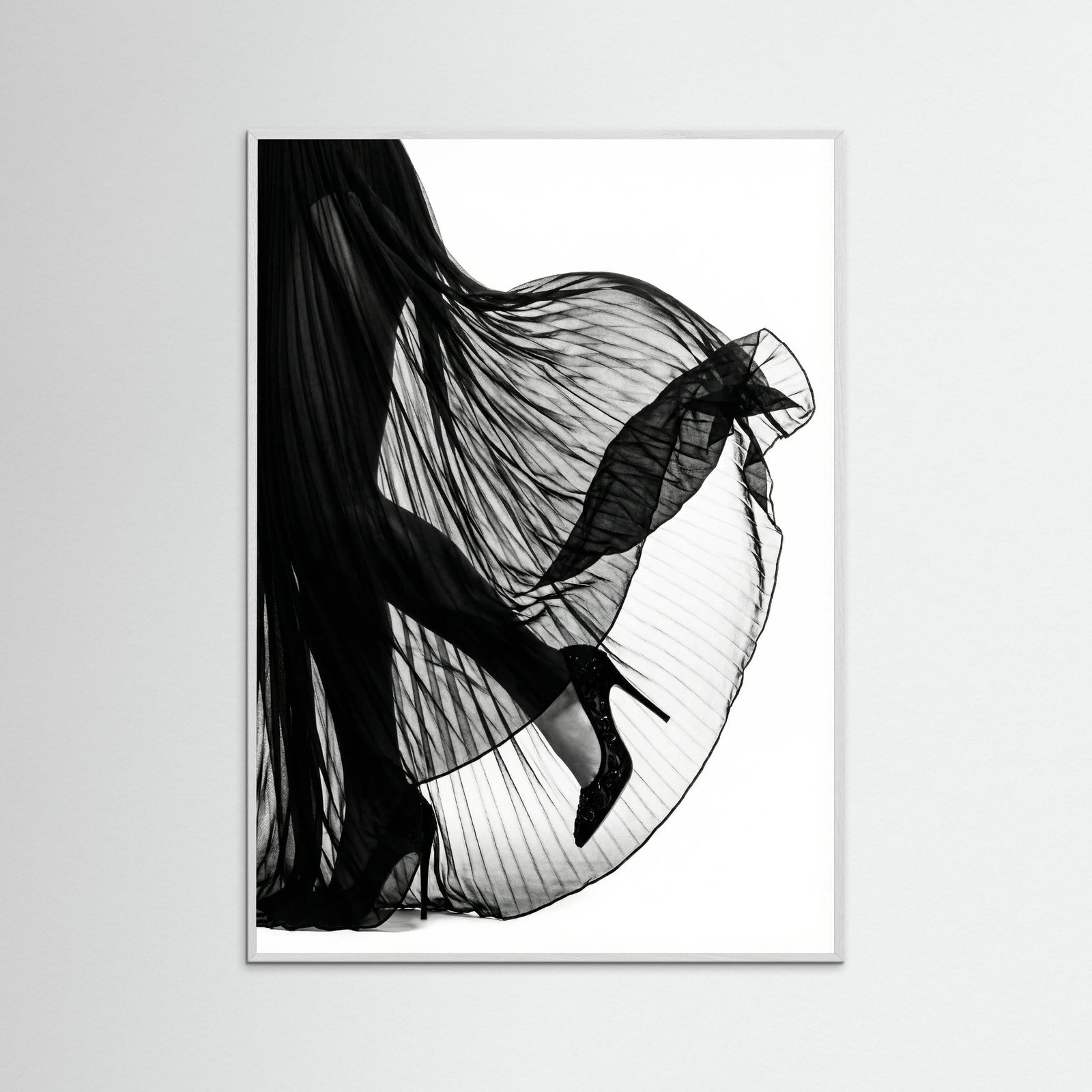 White Wood Veiled Elegance
