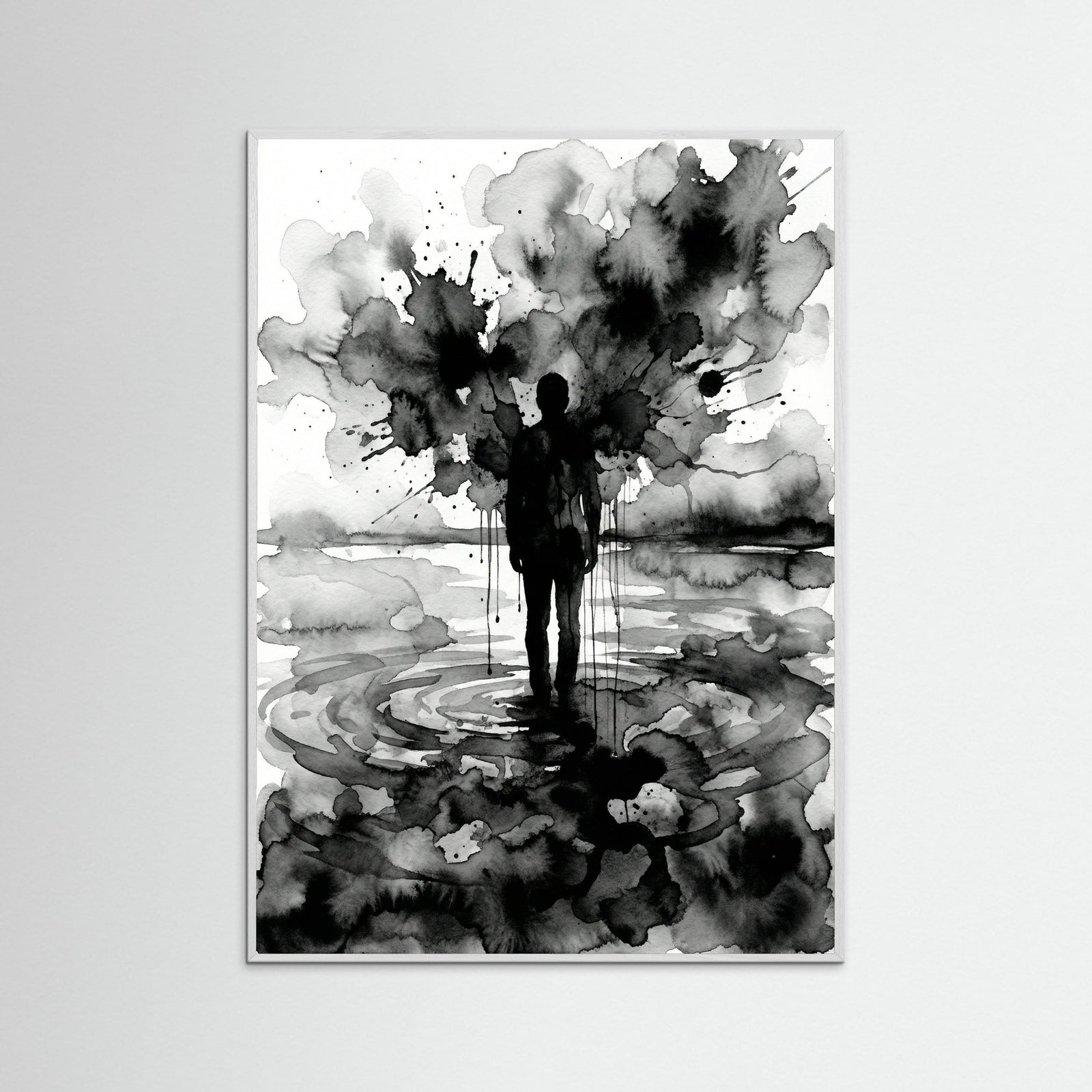 White Wood Veiled Emotion