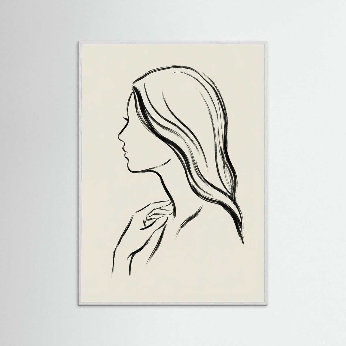 White Wood Veiled Grace