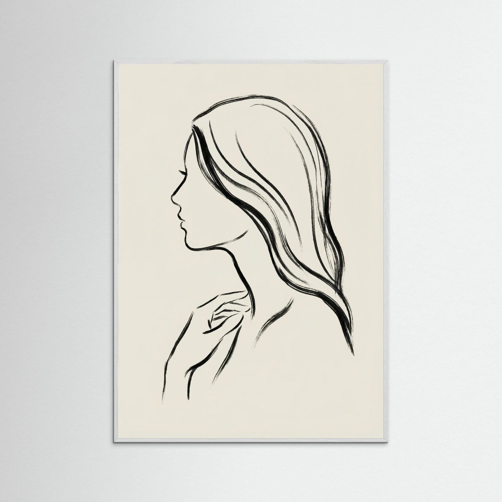 White Wood Veiled Grace