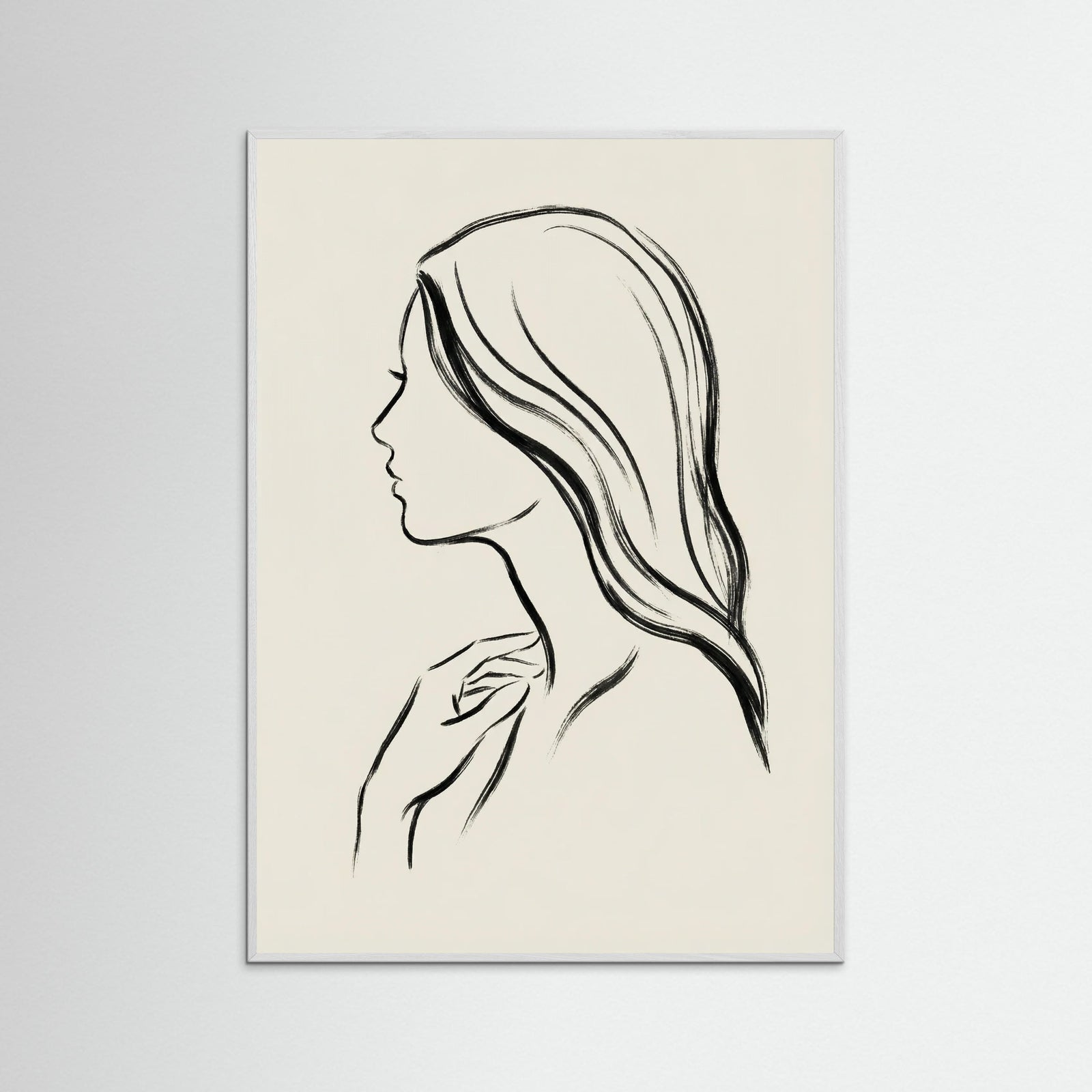 White Wood Veiled Grace