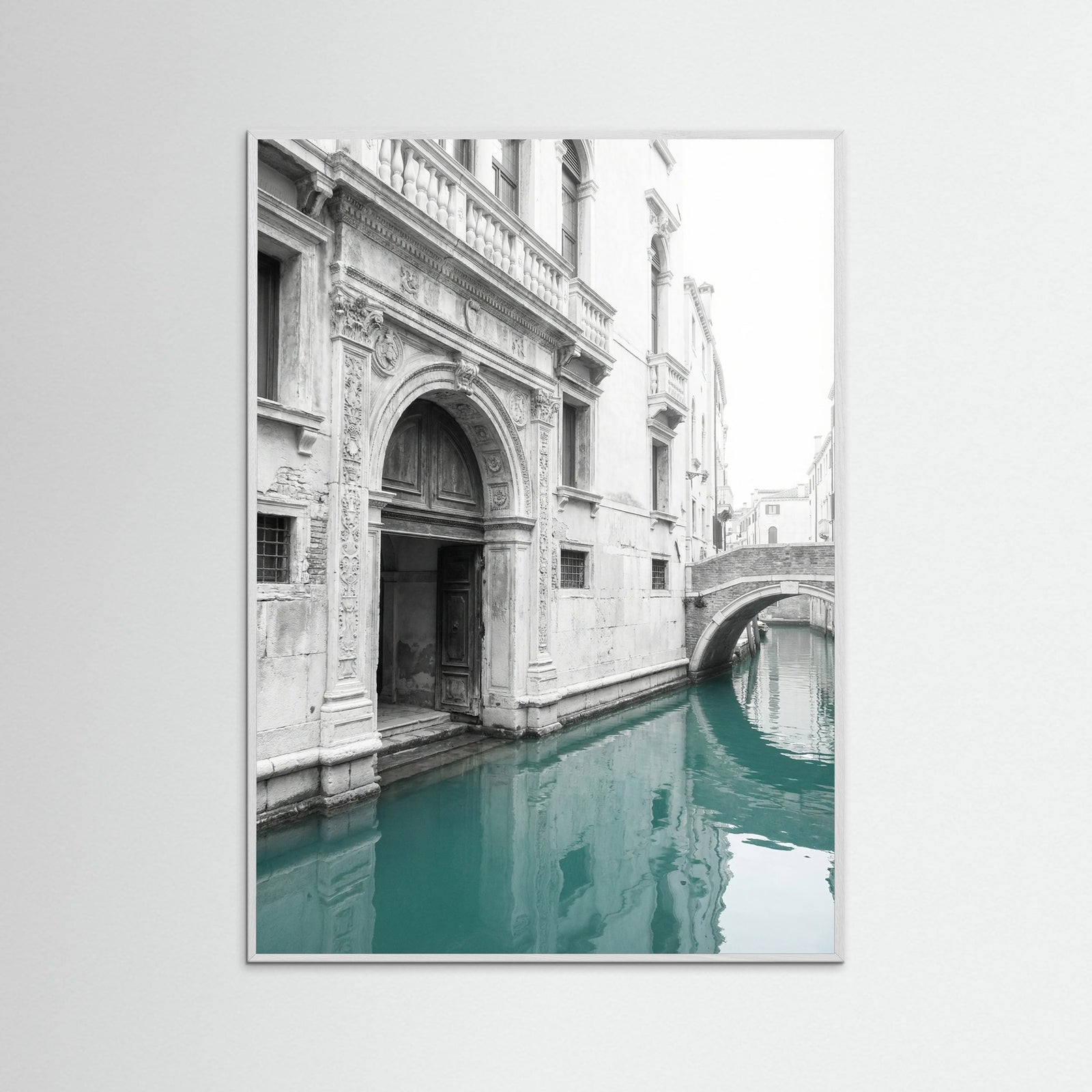 White Wood Venetian Serenity