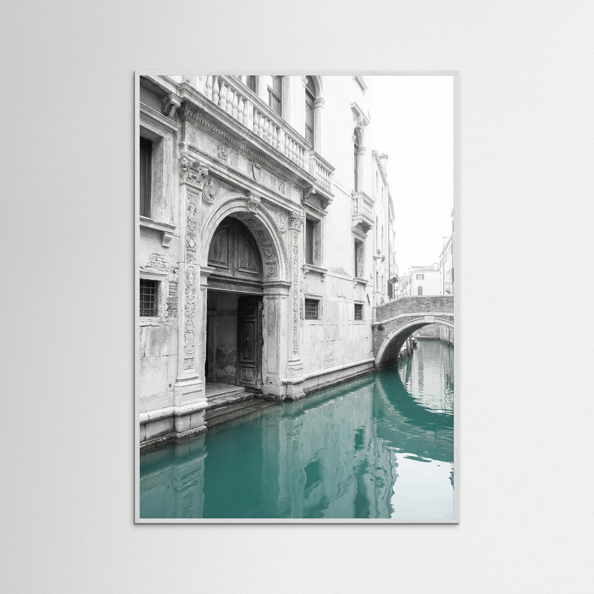 White Wood Venetian Serenity