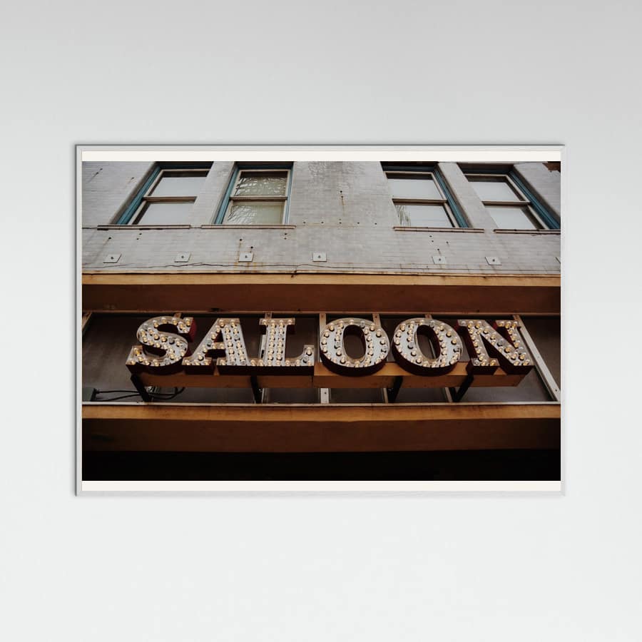 Ventura Saloon Poster – poster and art print