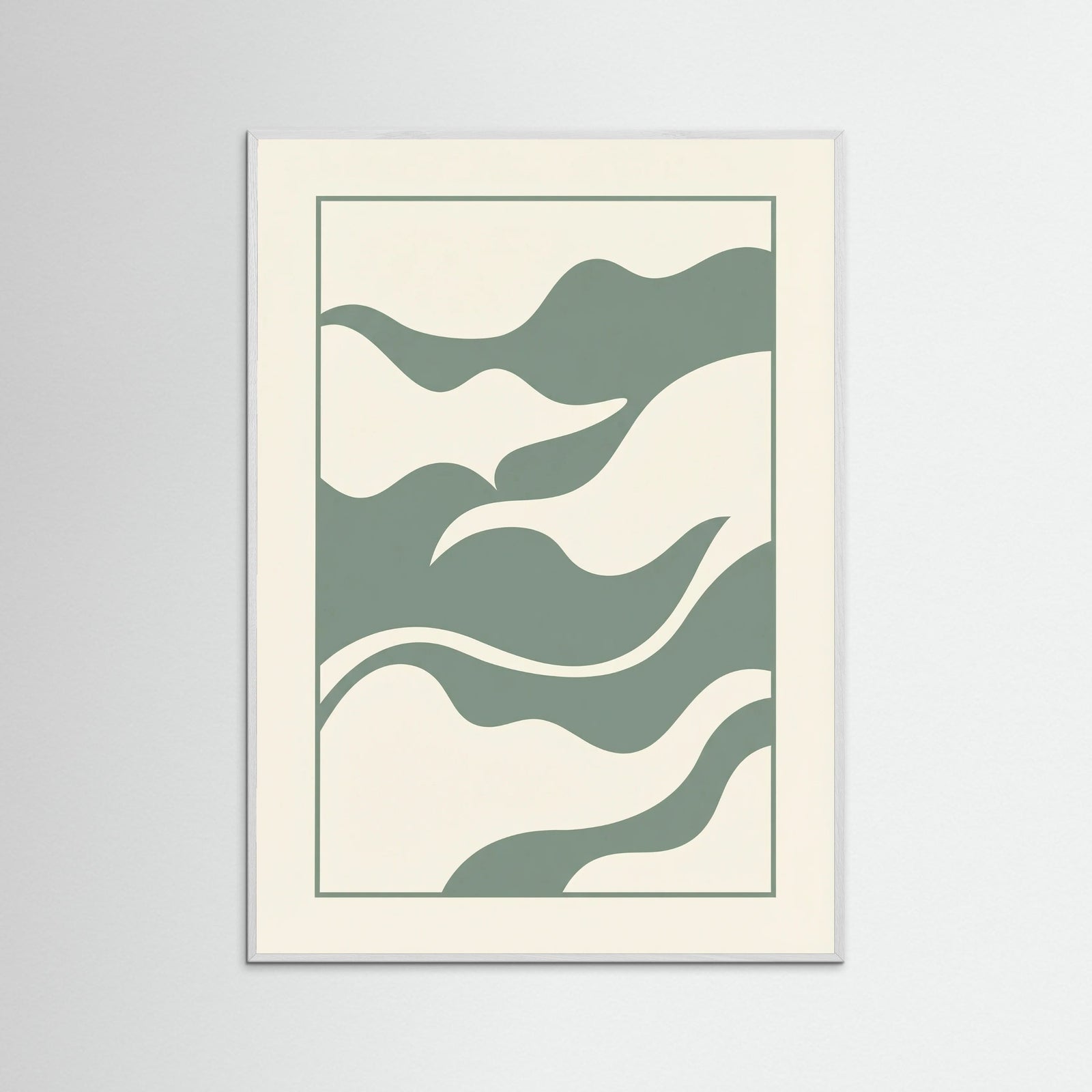 White Wood Verdant Abstract