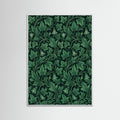White Wood Verdant Acanthus Pattern