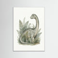 White Wood Verdant Dino Portrait
