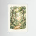 White Wood Verdant Embrace