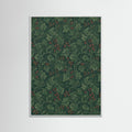White Wood Verdant Floral Tapestry