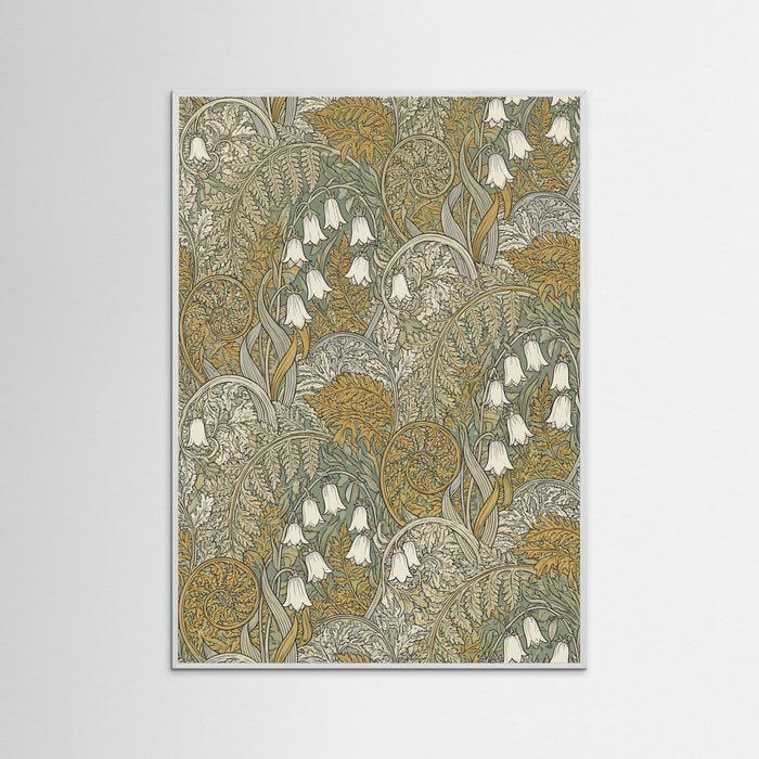 White Wood Verdant Pattern