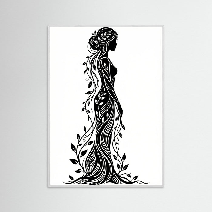 White Wood Verdant Silhouette
