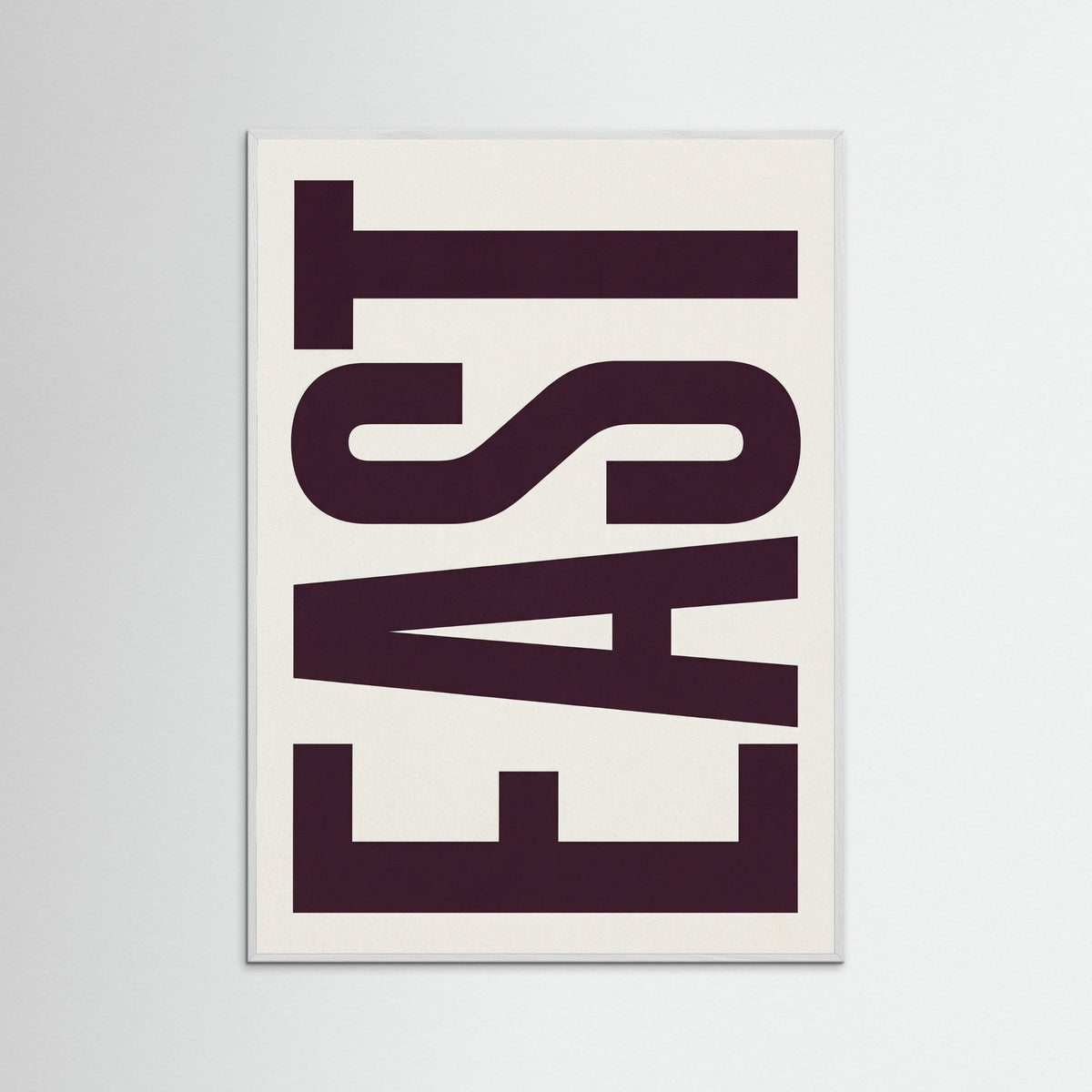 White Wood Vertical Typography