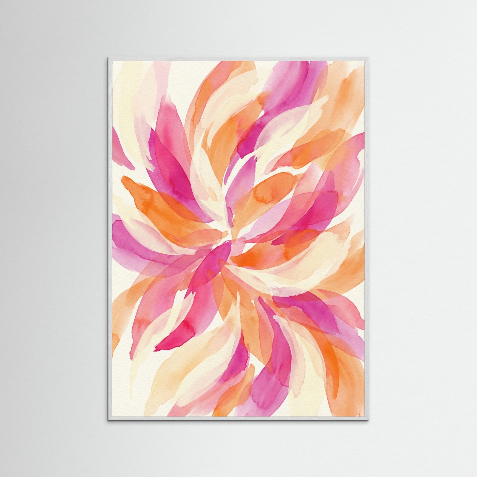 White Wood Vibrant Abstract Layers