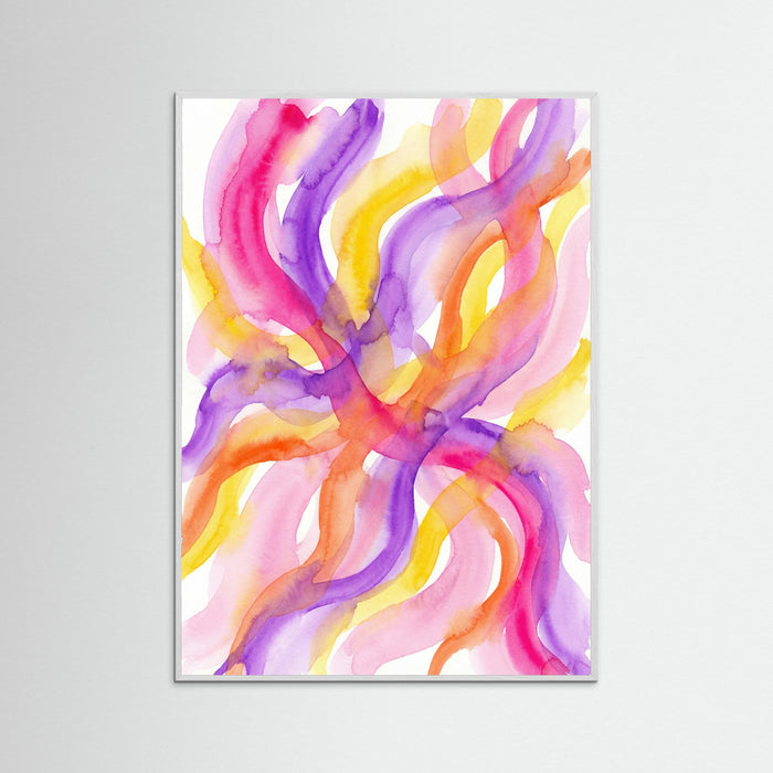 White Wood Vibrant Color Blocks