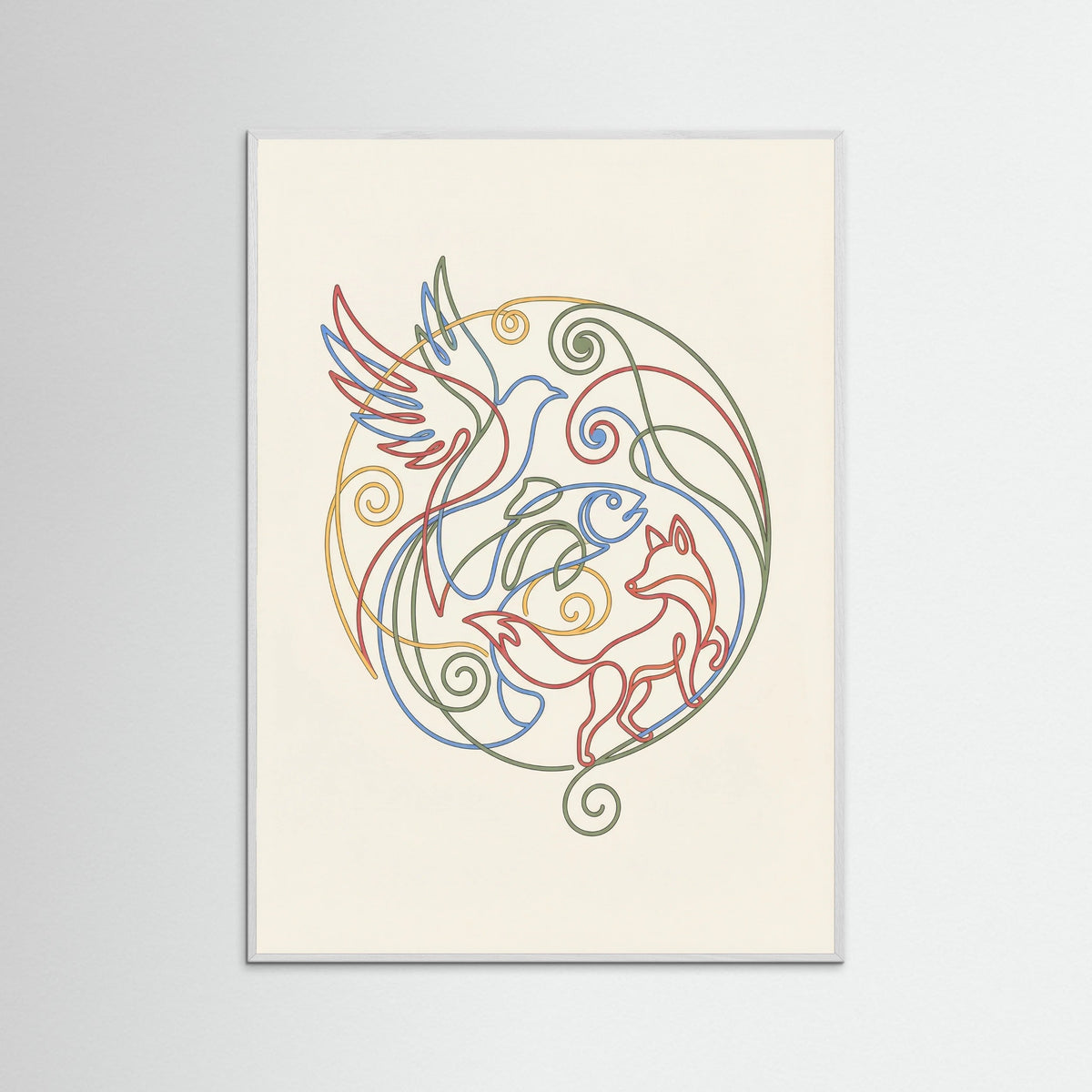 White Wood Vibrant Connections