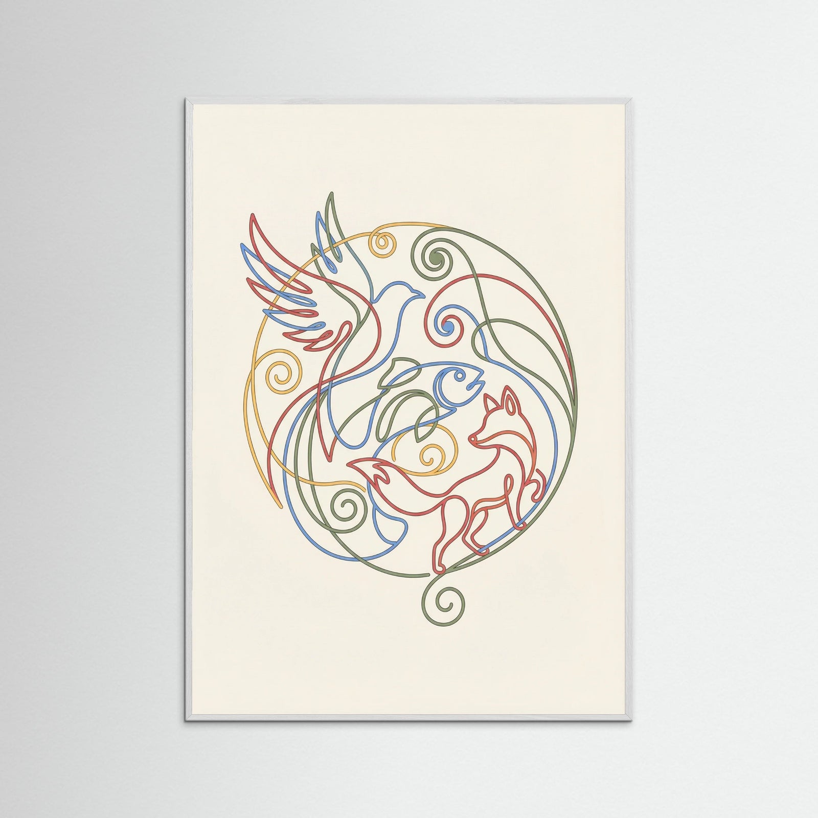 White Wood Vibrant Connections