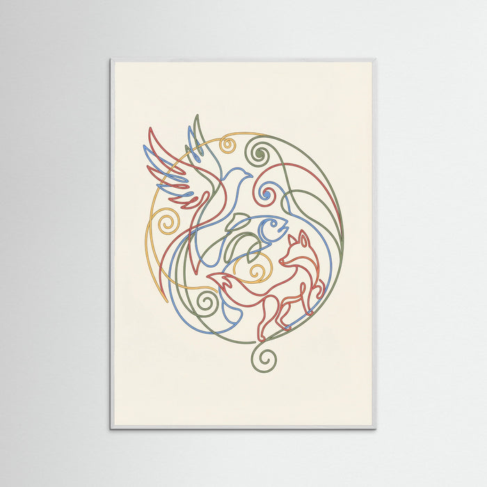 White Wood Vibrant Connections