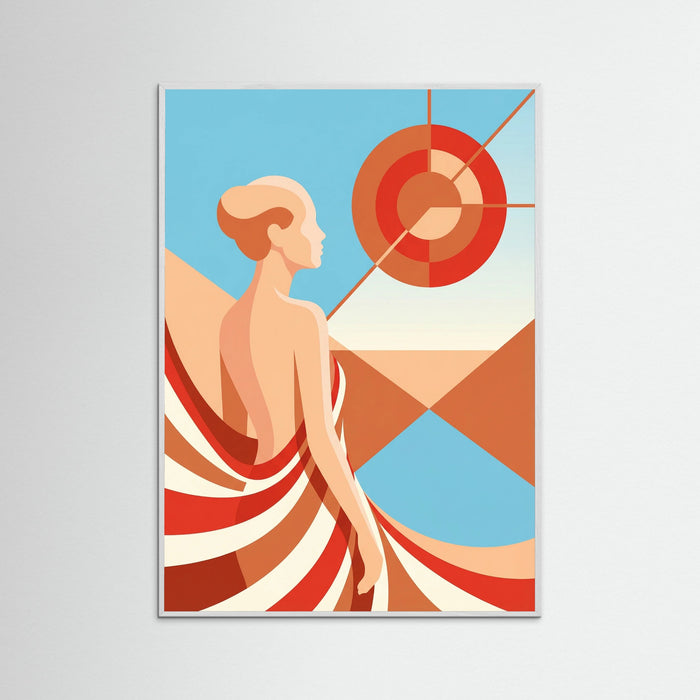 White Wood Vibrant Figure