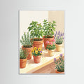 White Wood Vibrant Floral Vase