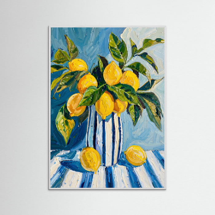 White Wood Vibrant Lemon Stillness