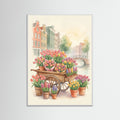 White Wood Vibrant Market Flowers