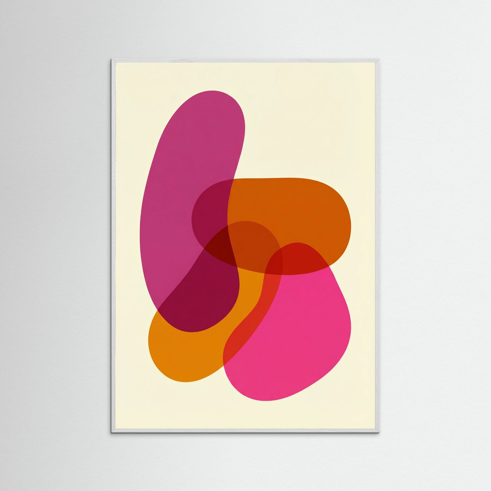 White Wood Vibrant Overlap Forms