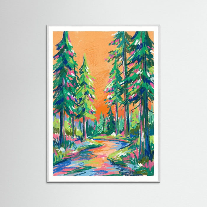 White Wood Vibrant Peak Dreams