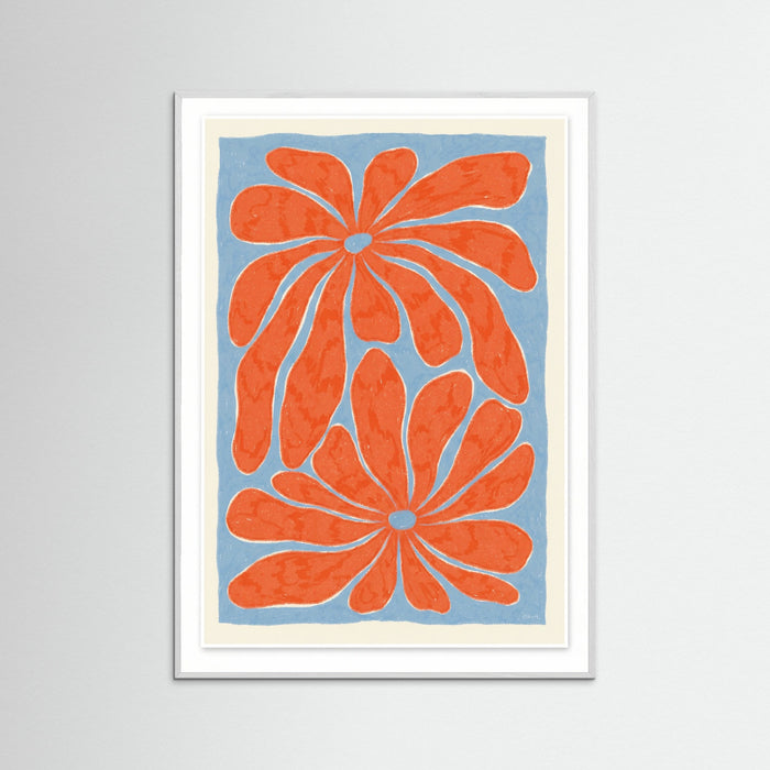 White Wood Vibrant Petal Burst