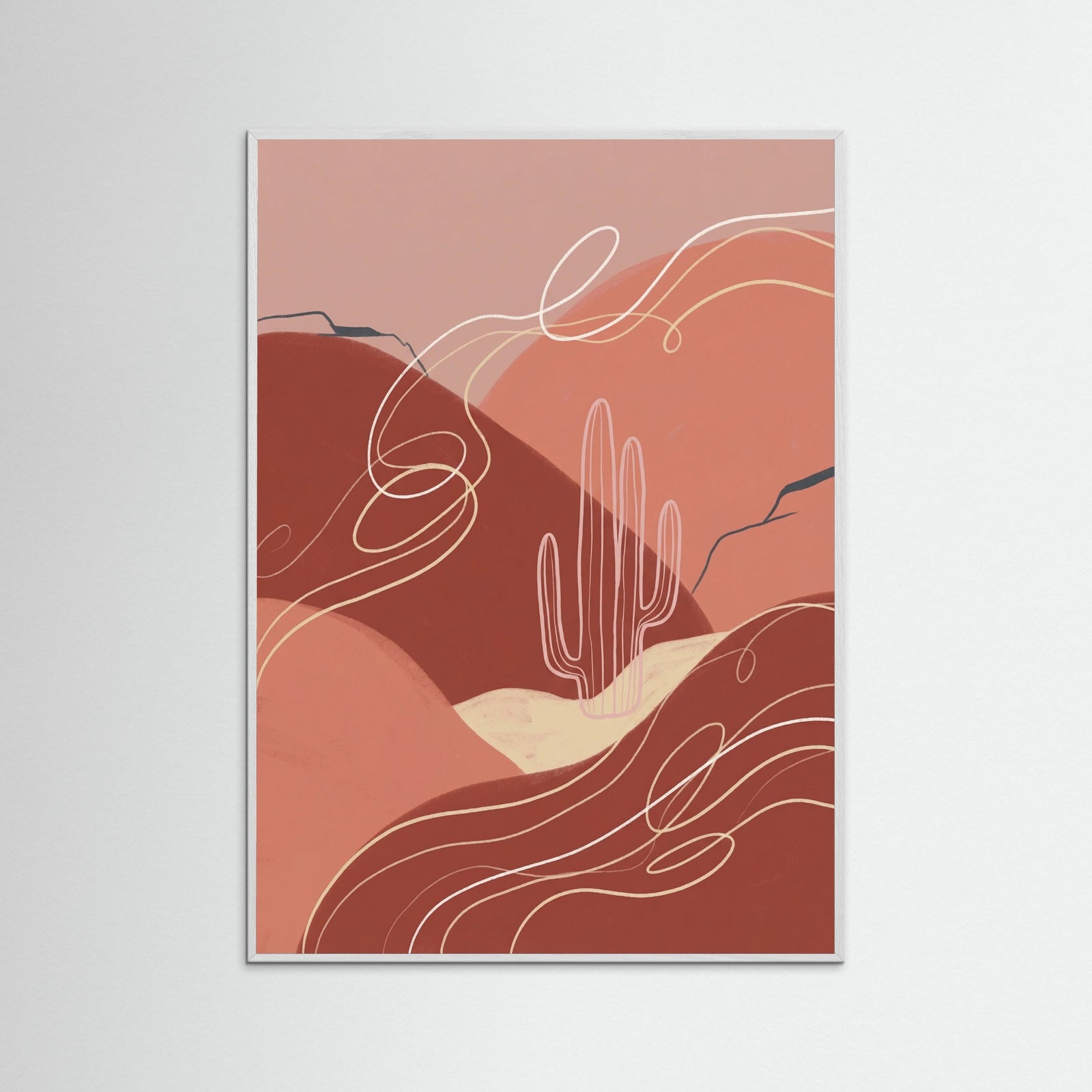 White Wood Vibrant Striped Encounter