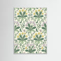 White Wood Victorian Floral Harmony