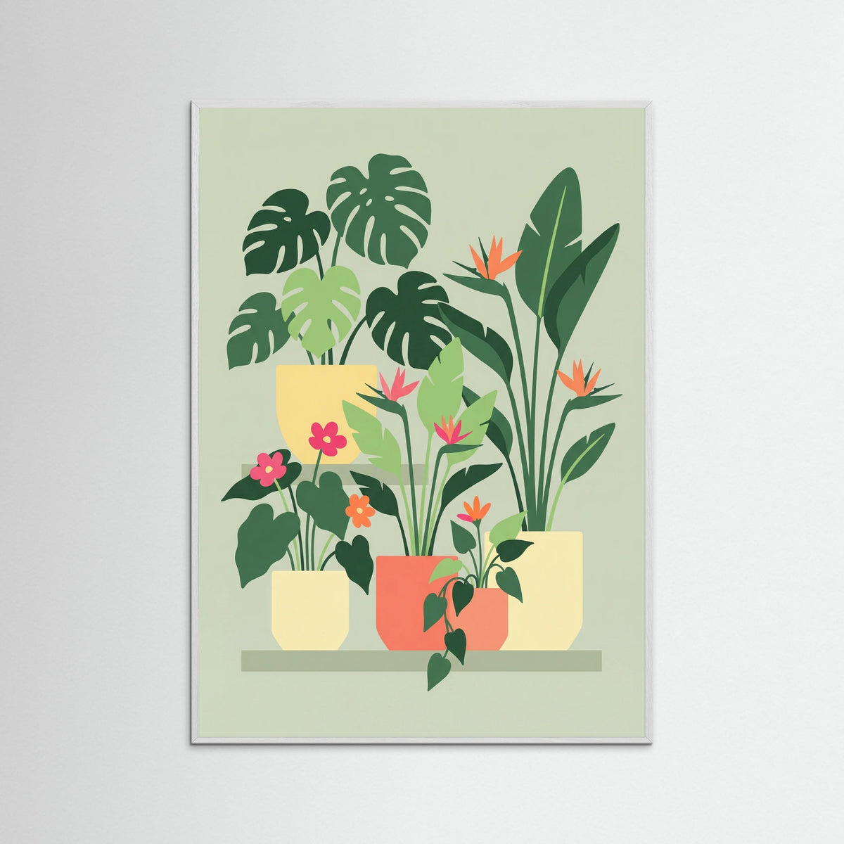 White Wood Viennese Floral Garden