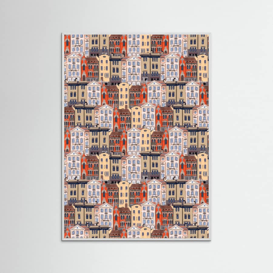 White Wood Vilnius Poster