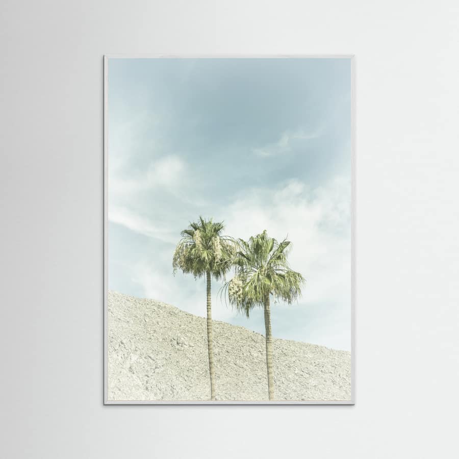 Vintage Palm Trees in the desert Poster – Poster und Kunstdruck