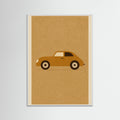 White Wood Vintage Racecar