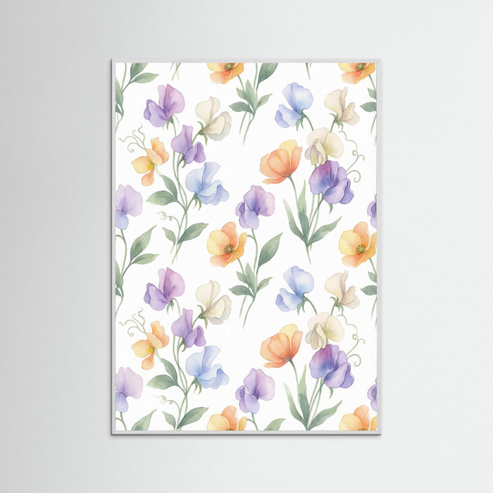 White Wood Vintage Rose Blooms