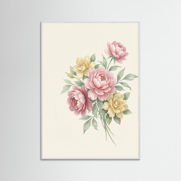 White Wood Vintage Rose Scatter
