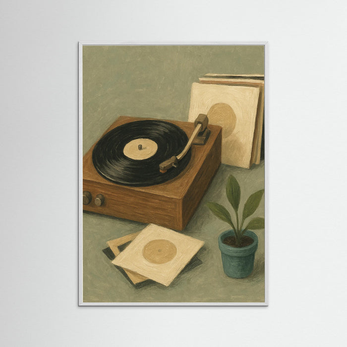 White Wood Vintage Vinyls