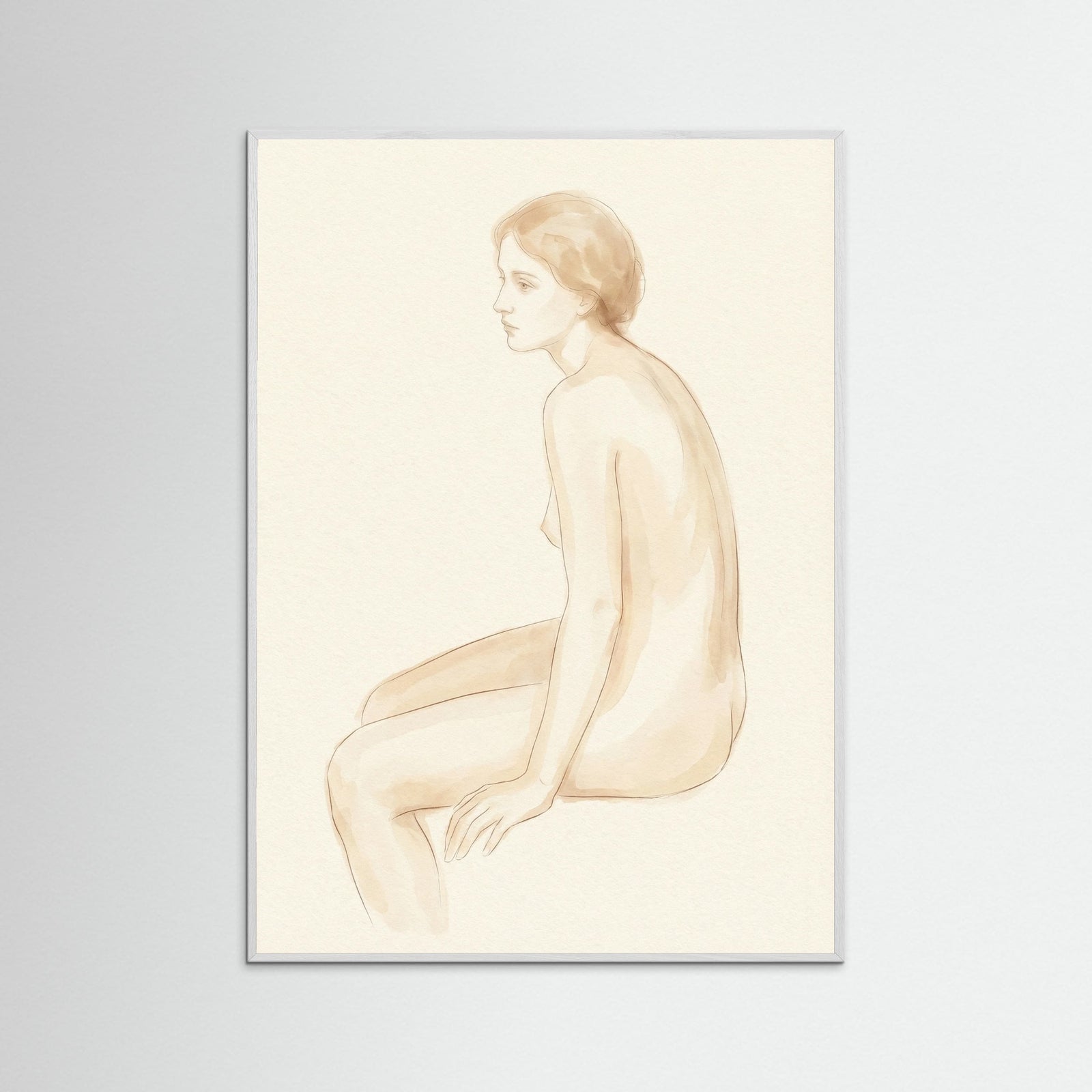 White Wood Washing Nude