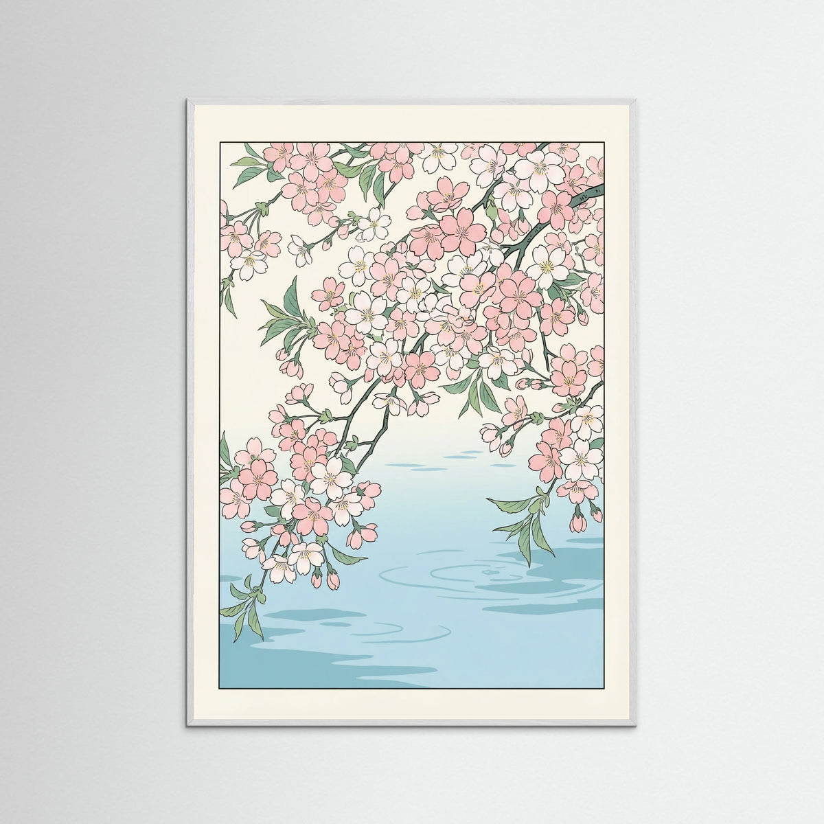 White Wood Water Lily Bloom