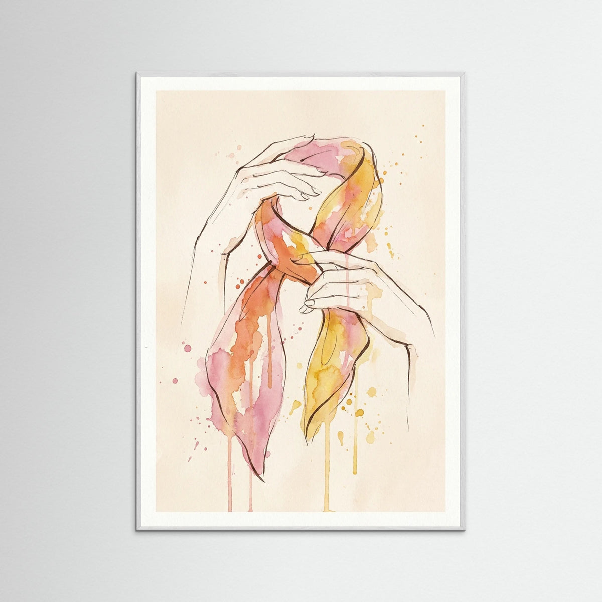 White Wood Watercolor Muse