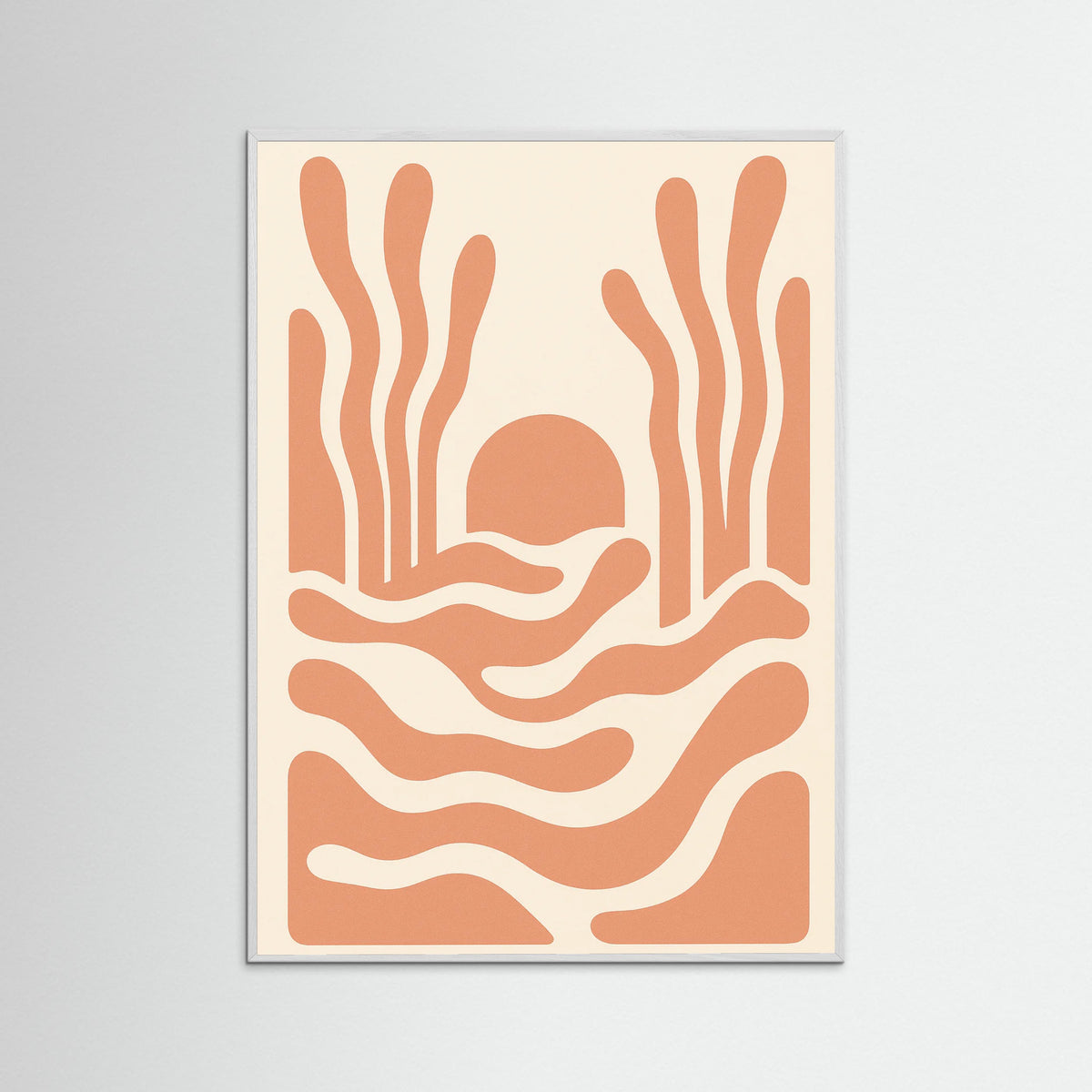 White Wood Wave Embrace