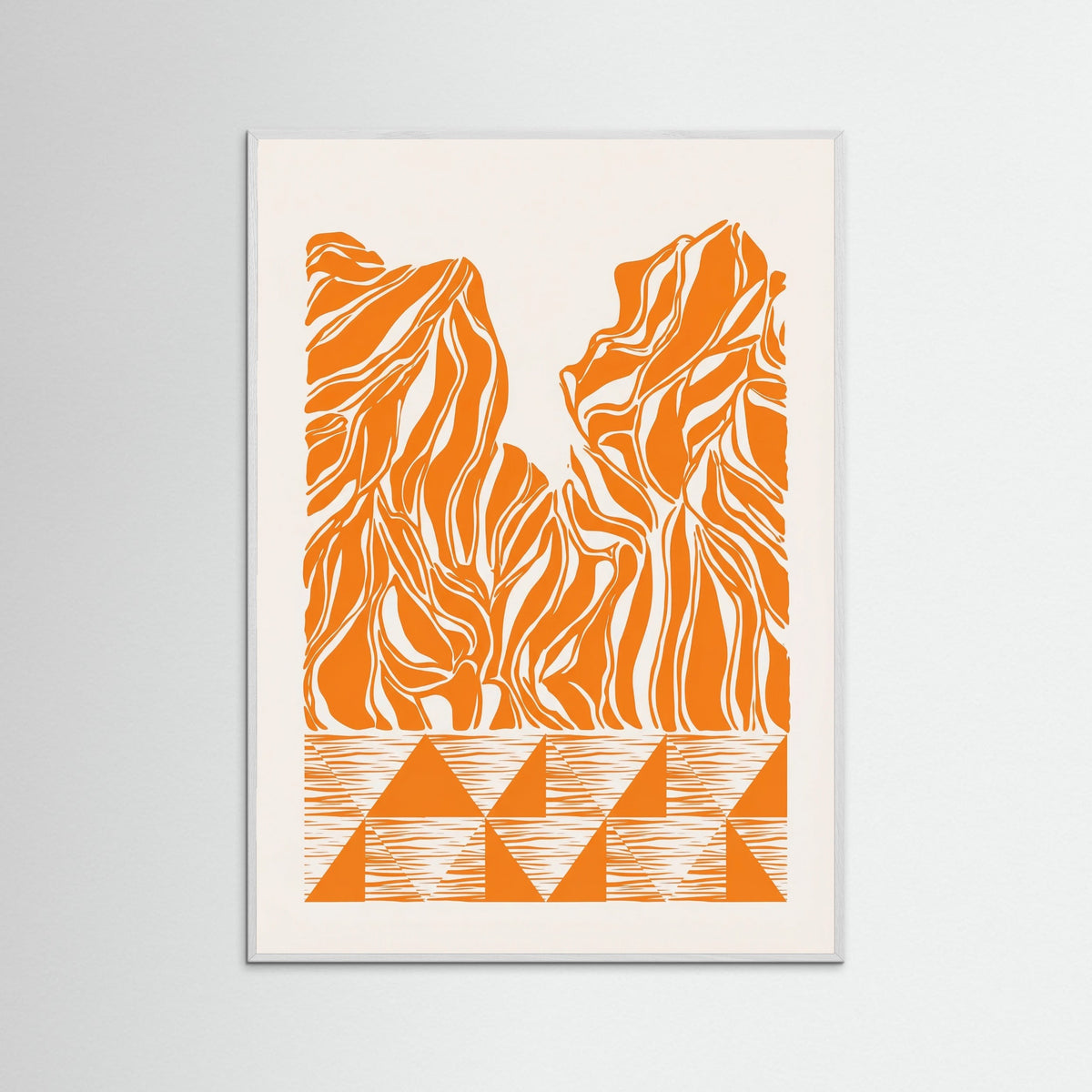 White Wood Wavy Ascent